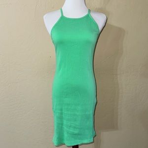 NWT Missguided Ribbed Racer Neck Mini Dress